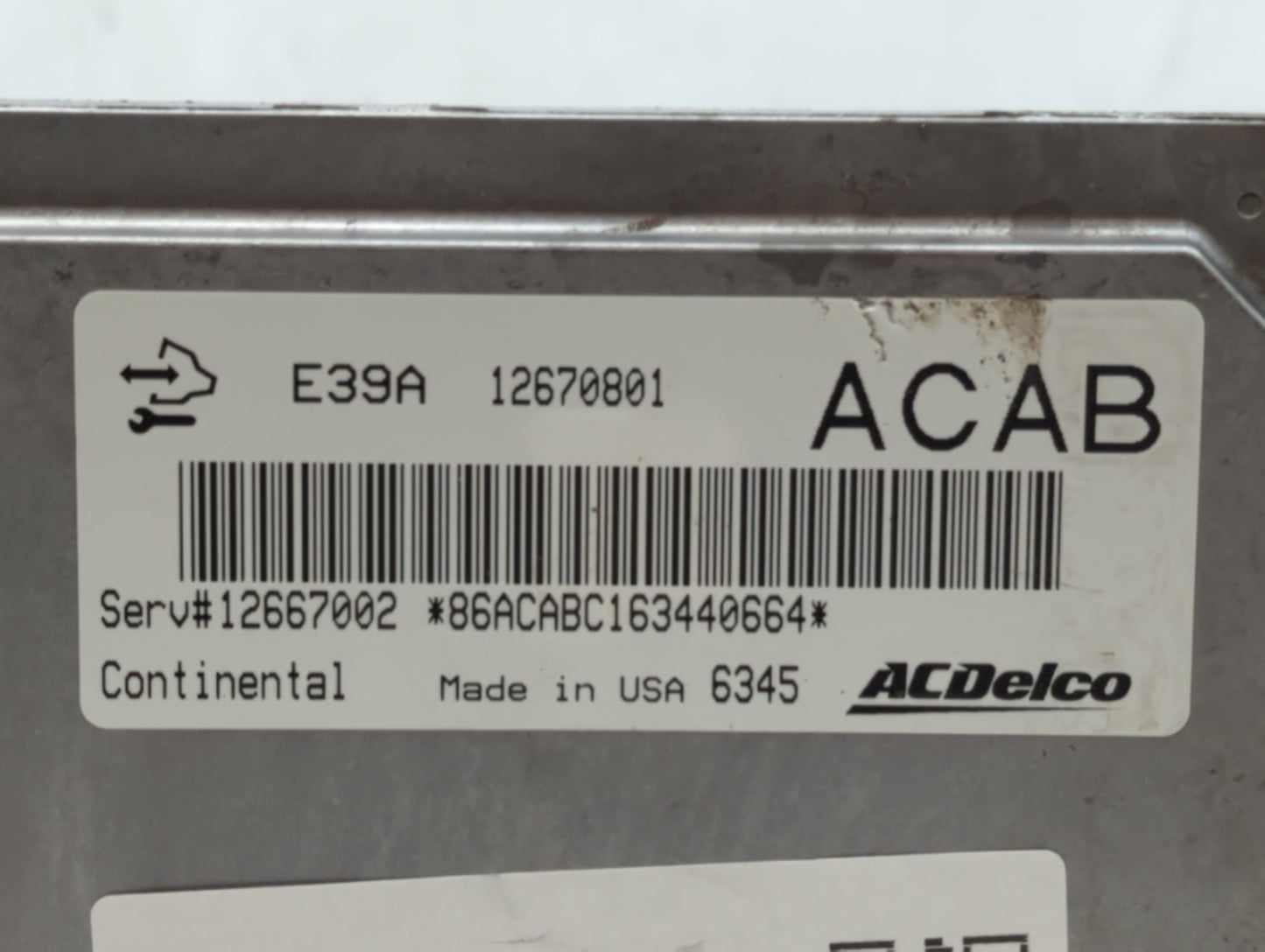 2017 Gmc Terrain PCM Engine Control Computer ECU ECM PCU OEM P/N:12670801 Fits Fits 2018 2019 2020 OEM Used Auto Parts - Oem