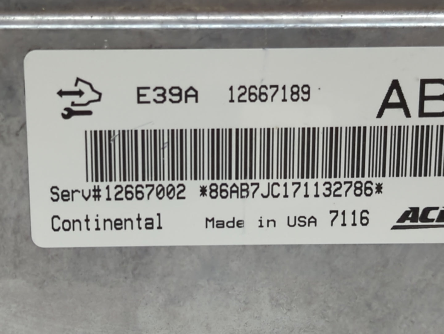 2017 Gmc Terrain PCM Engine Control Computer ECU ECM PCU OEM P/N:12667189 Fits Fits 2018 2019 2020 OEM Used Auto Parts - Oem