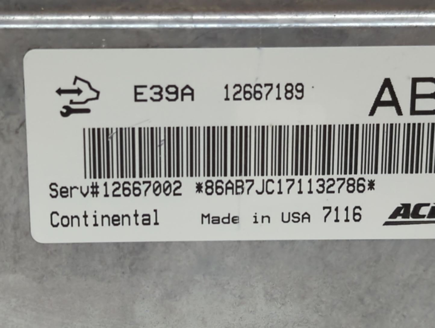 2017 Gmc Terrain PCM Engine Control Computer ECU ECM PCU OEM P/N:12667189 Fits Fits 2018 2019 2020 OEM Used Auto Parts - Oem
