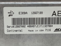 2017 Gmc Terrain PCM Engine Control Computer ECU ECM PCU OEM P/N:12667189 Fits Fits 2018 2019 2020 OEM Used Auto Parts - Oem