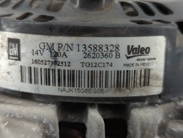 2010-2017 Gmc Terrain Alternator Replacement Generator Charging Assembly Engine OEM P/N:13588328 Fits OEM Used Auto Parts