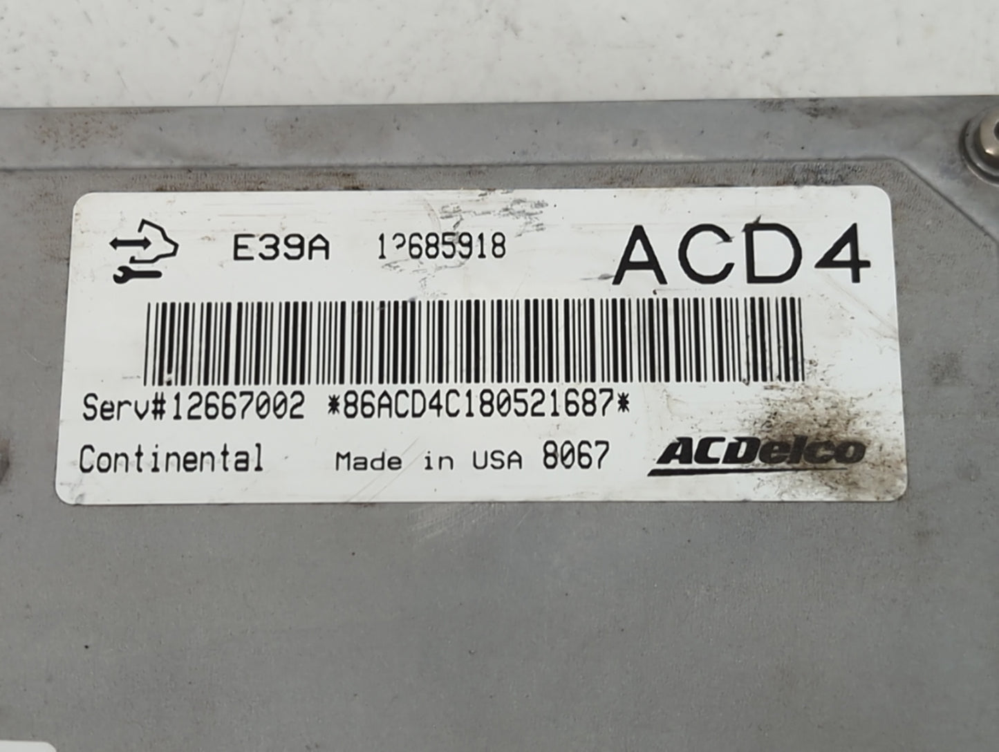 2017 Gmc Terrain PCM Engine Control Computer ECU ECM PCU OEM P/N:12667002 E39A 12685918 Fits Fits 2018 2019 2020 OEM Used Au