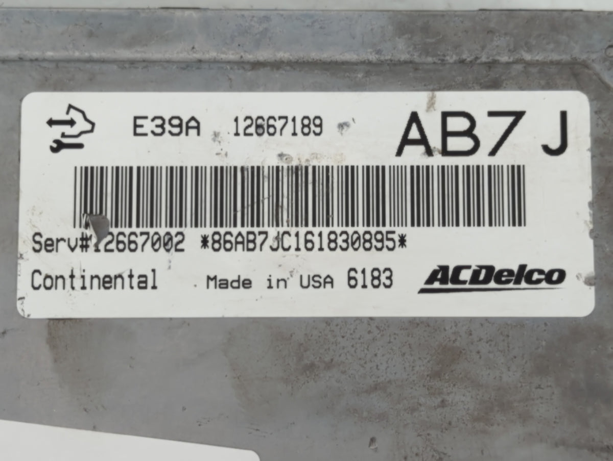 2017 Gmc Terrain PCM Engine Control Computer ECU ECM PCU OEM P/N:12667189 12667002 Fits 2018 2019 2020 OEM Used Auto Parts -