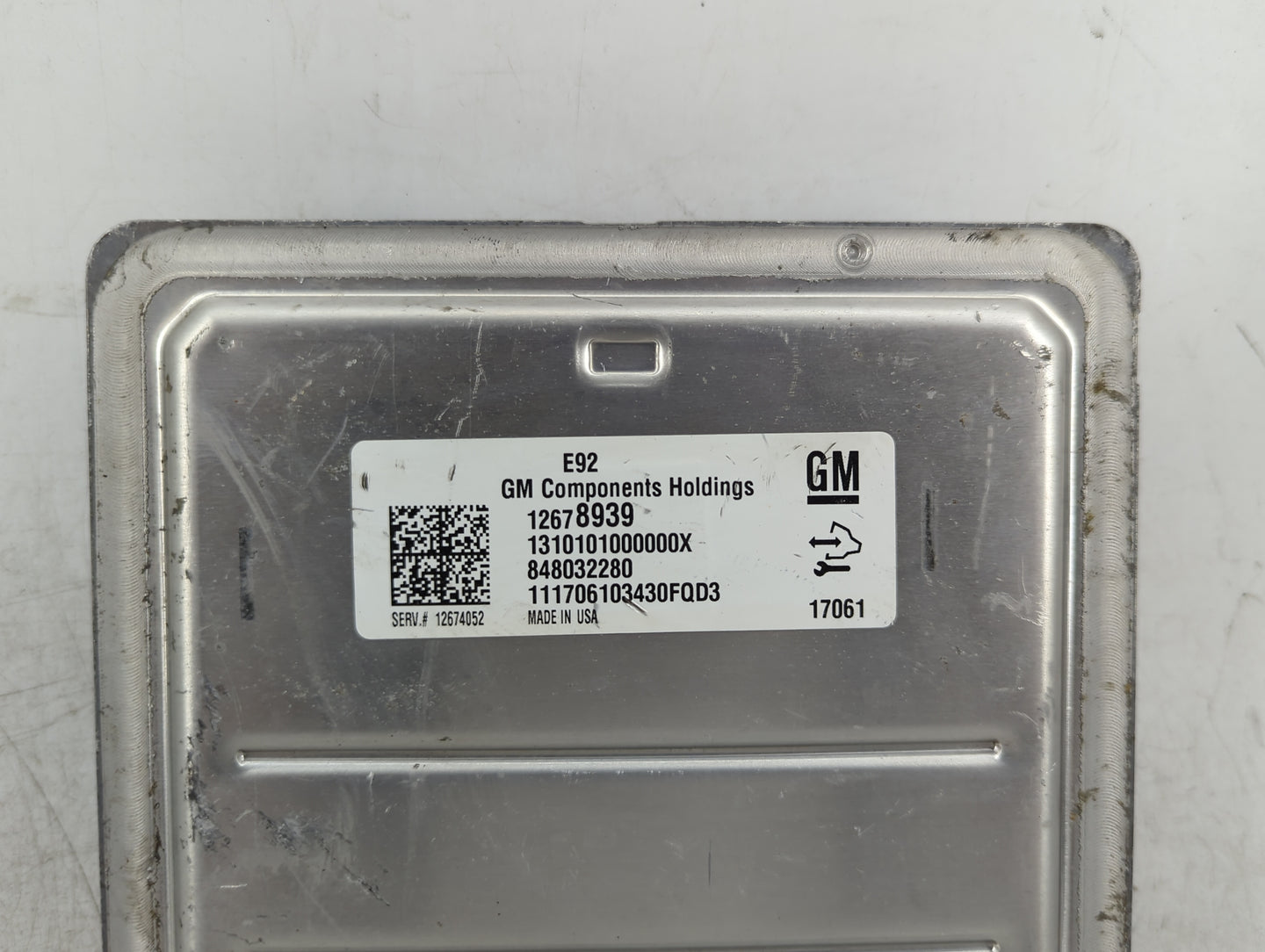 2017 Gmc Yukon PCM Engine Control Computer ECU ECM PCU OEM P/N:12678939 Fits Fits 2016 2018 OEM Used Auto Parts - Oemusedaut