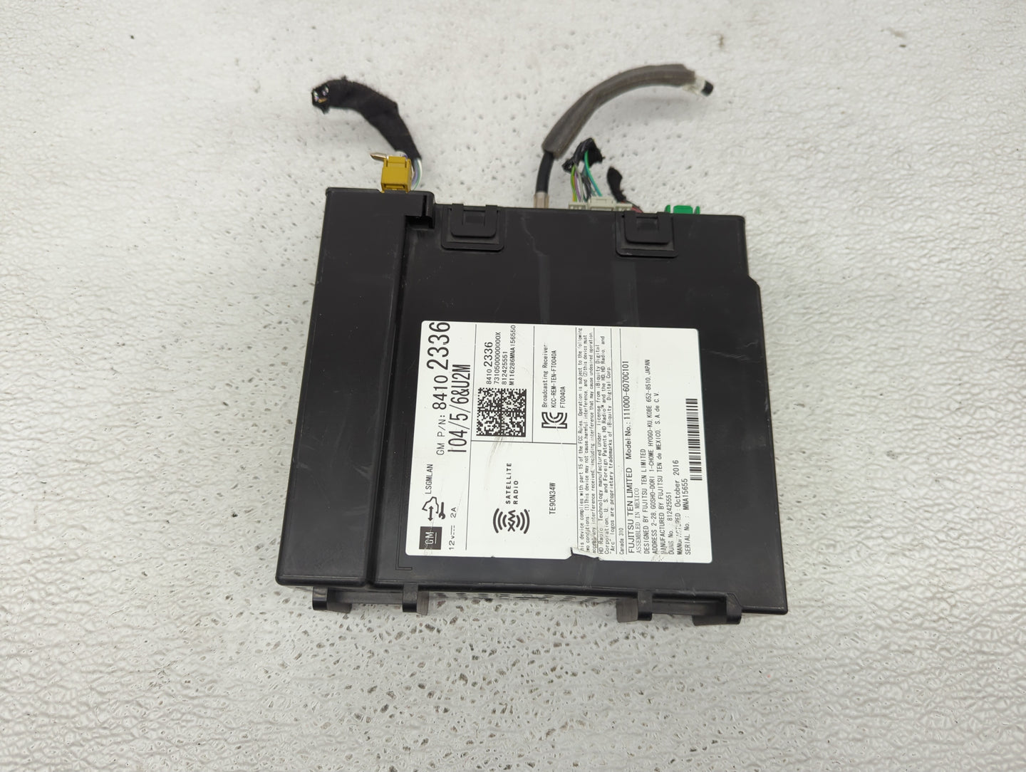 2017-2018 Gmc Yukon Radio AM FM Cd Player Receiver Replacement P/N:84102336 TE90N34W, FT0040A Fits Fits 2017 2018 2019 OEM U