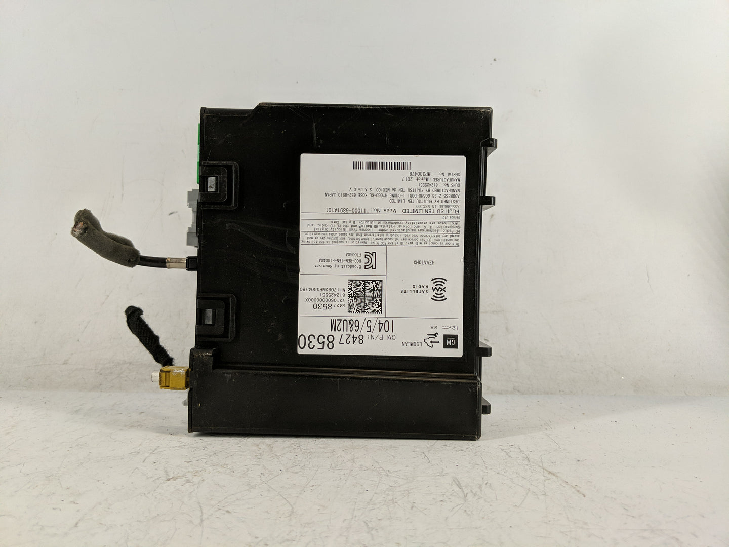 2017 Gmc Yukon Xl Radio AM FM Cd Player Receiver Replacement P/N:84222871 Fits Fits 2016 2018 2019 2020 OEM Used Auto Parts 