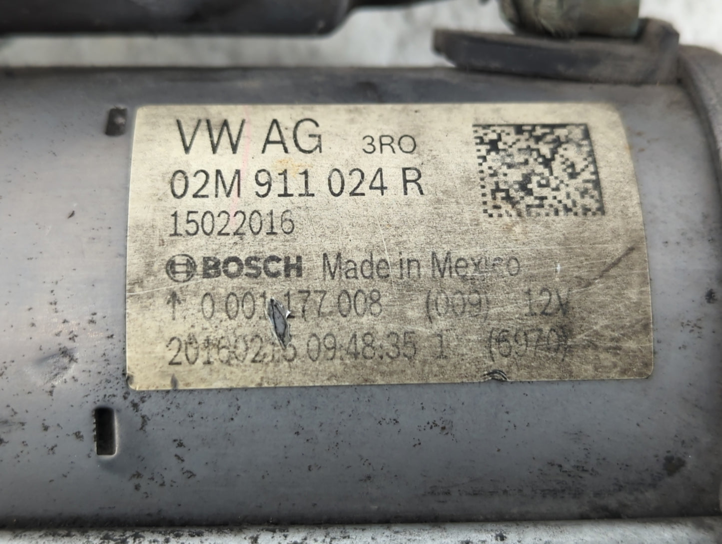 2017 Gmc Yukon Xl Car Starter Motor Solenoid OEM P/N:02M 911 024 R Fits Fits 2014 2015 2016 2018 2019 2020 2021 OEM Used Aut