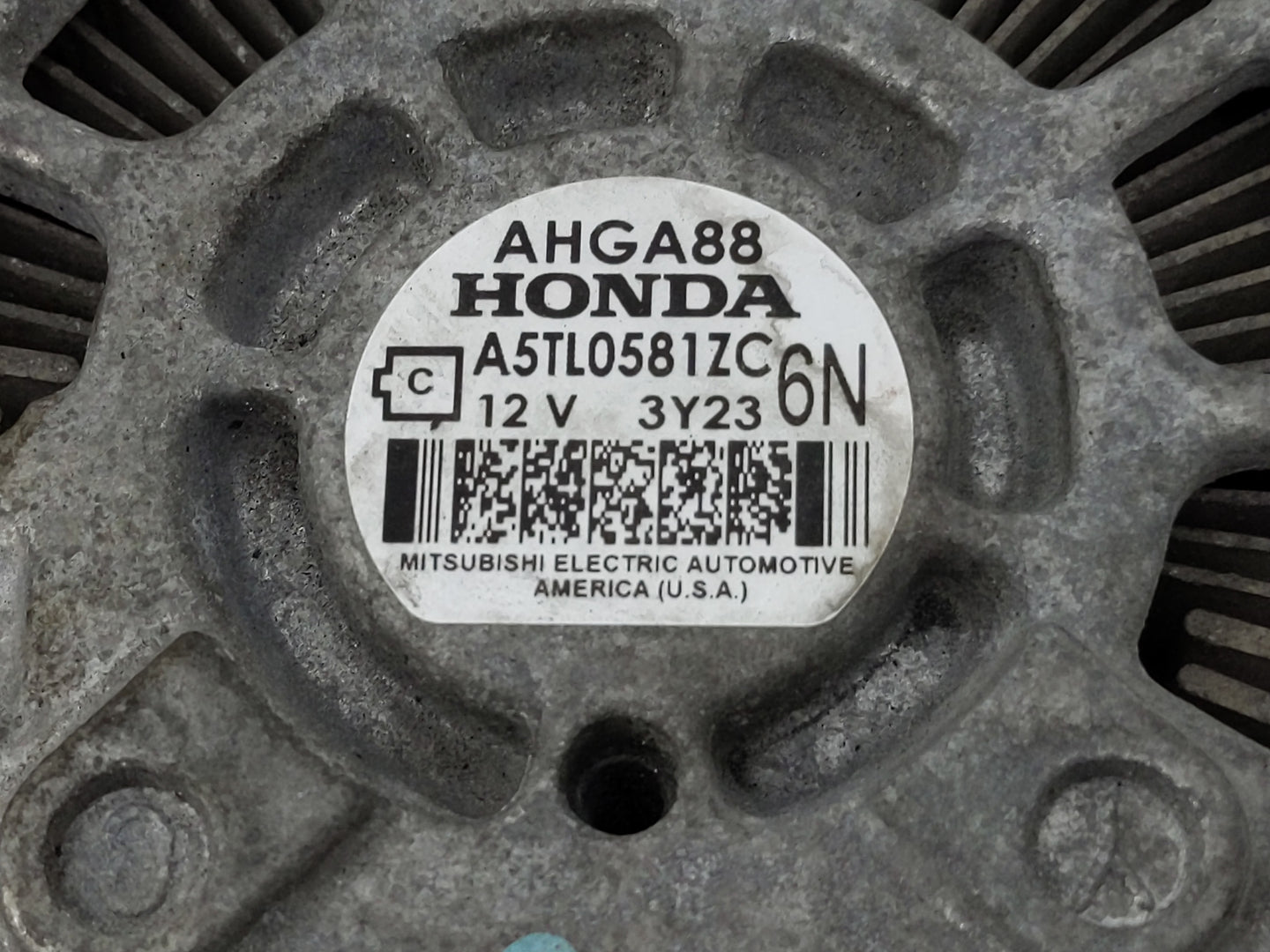 2013-2017 Honda Accord Alternator Replacement Generator Charging Assembly Engine OEM P/N:A5TL0581ZC Fits OEM Used Auto Parts