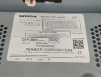2017 Honda Accord Radio AM FM Cd Player Receiver Replacement P/N:39100-T2F-A200 Fits OEM Used Auto Parts - Oemusedautoparts1