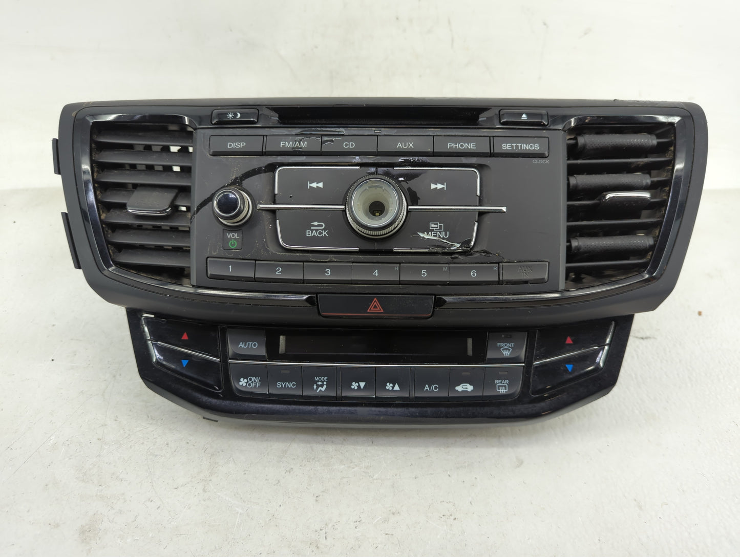 2016-2017 Honda Accord Radio AM FM Cd Player Receiver Replacement P/N:39100-T2F-A200 Fits Fits 2016 2017 OEM Used Auto Parts