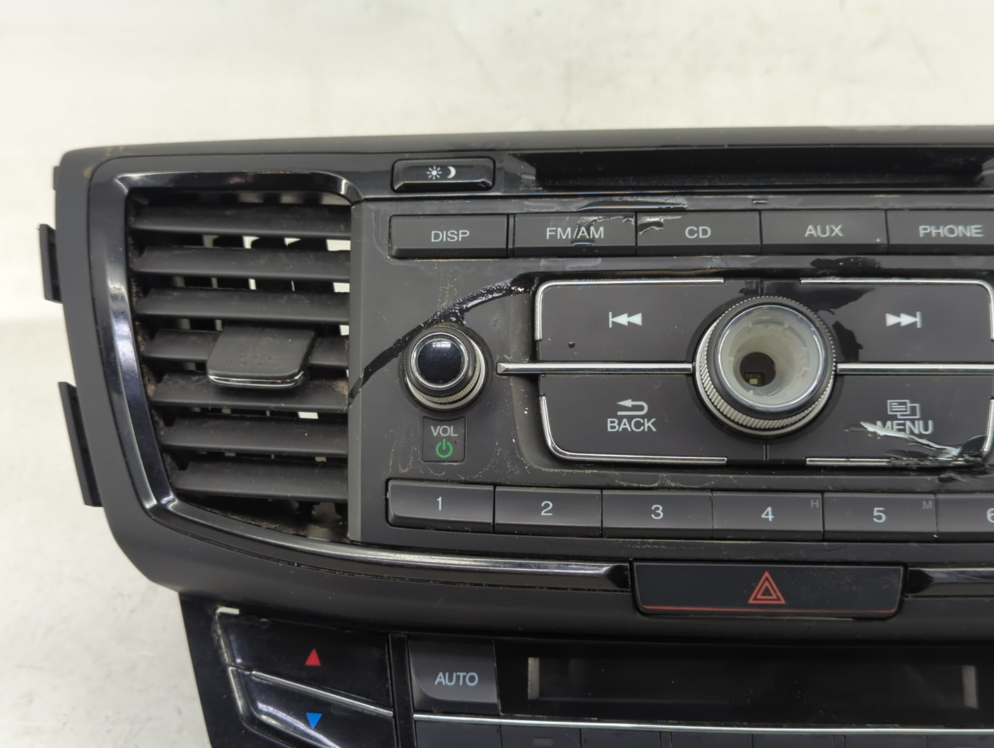 2016-2017 Honda Accord Radio AM FM Cd Player Receiver Replacement P/N:39100-T2F-A200 Fits Fits 2016 2017 OEM Used Auto Parts