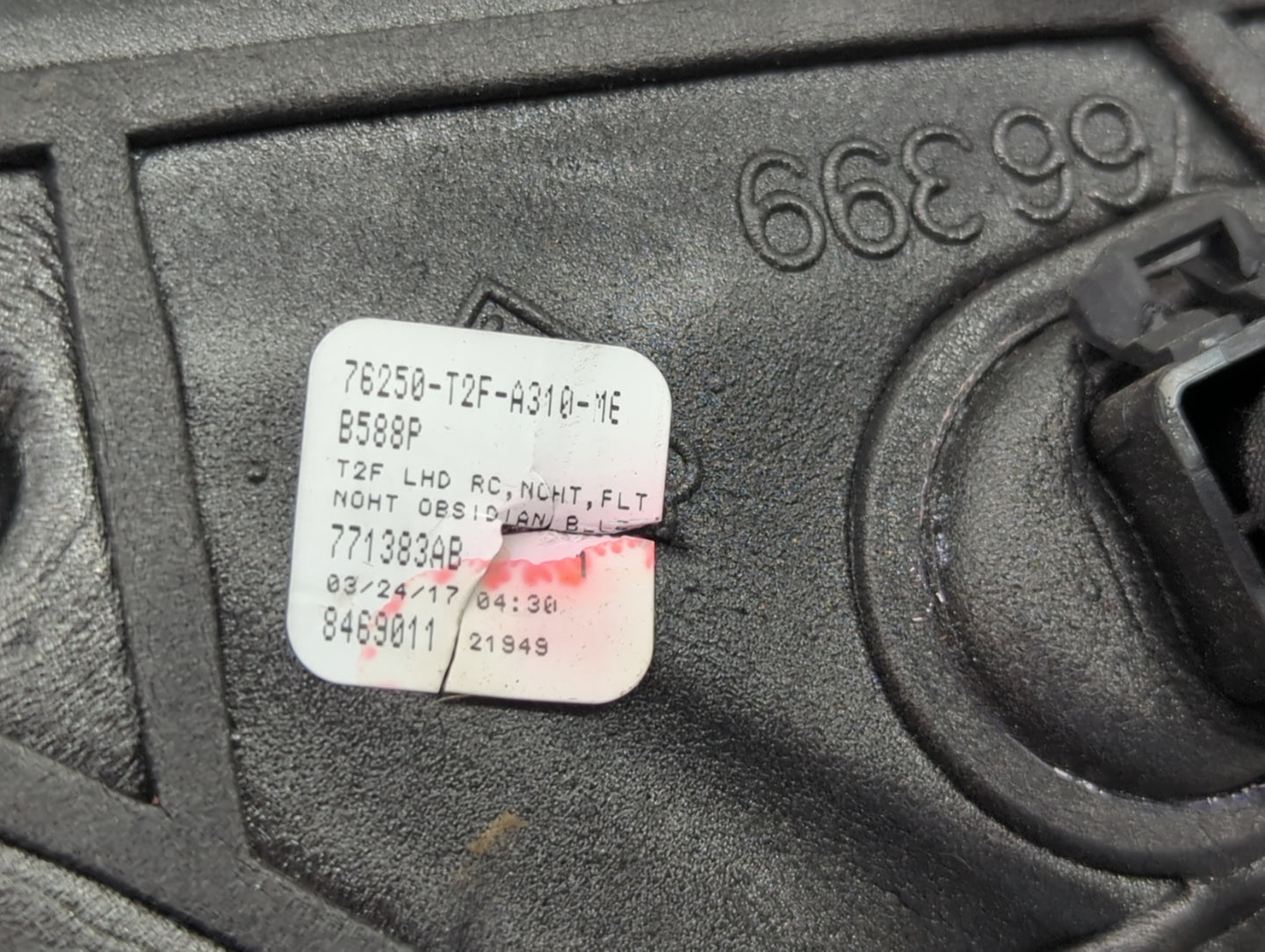 2013-2017 Honda Accord Driver Left Side View Manual Door Mirror - Oemusedautoparts1.com