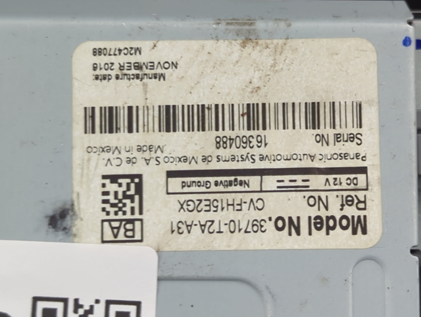 2016-2017 Honda Accord Information Display Screen - Oemusedautoparts1.com