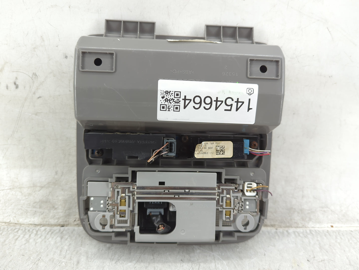 2017 Honda Accord Overhead Console W/rear Climate Control Gray - Oemusedautoparts1.com