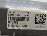 2017 Honda Accord Overhead Console W/rear Climate Control Gray - Oemusedautoparts1.com