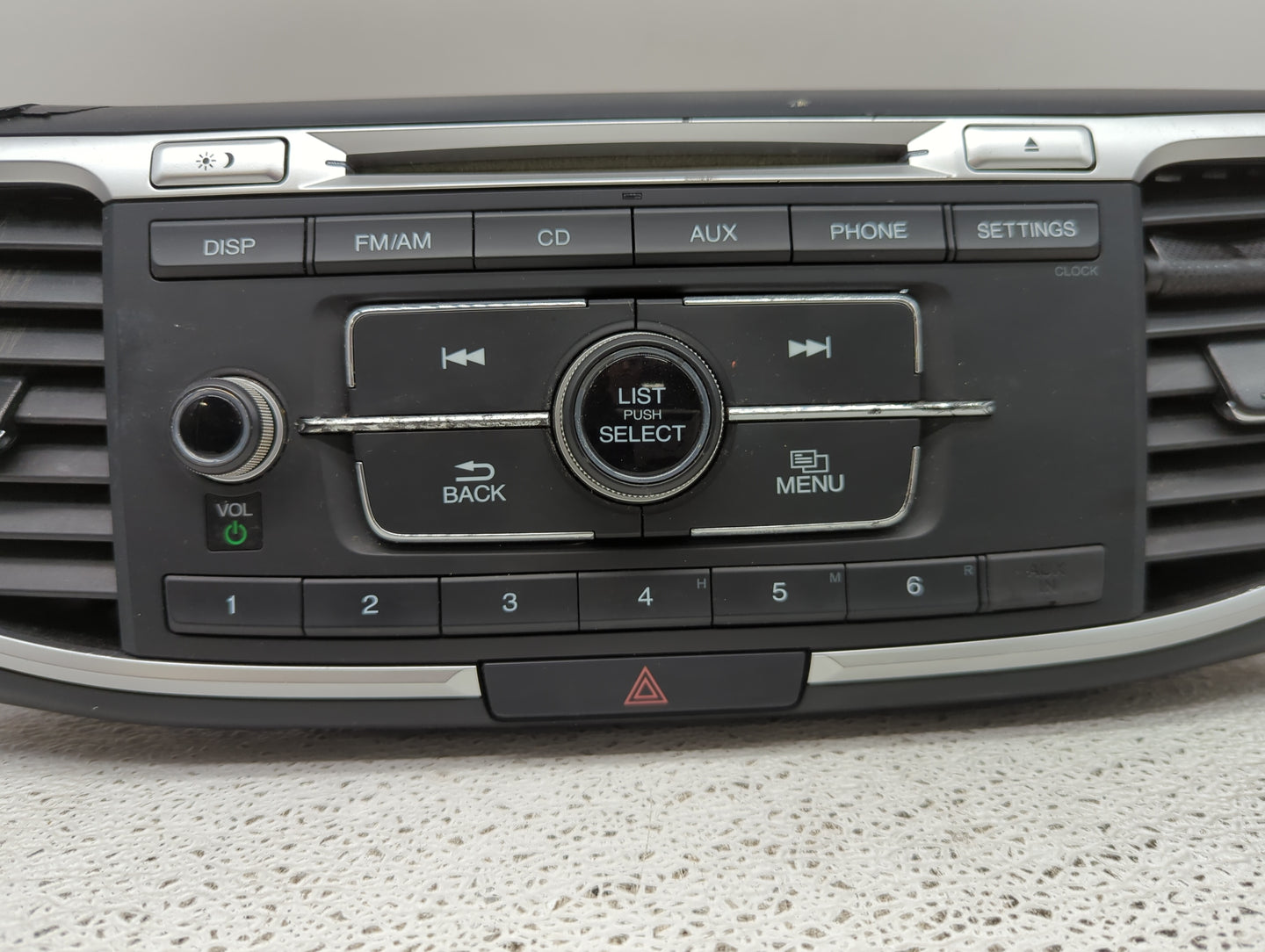 2016-2017 Honda Accord Radio AM FM Cd Player Receiver Replacement P/N:39100-T2F-A001 Fits Fits 2016 2017 OEM Used Auto Parts