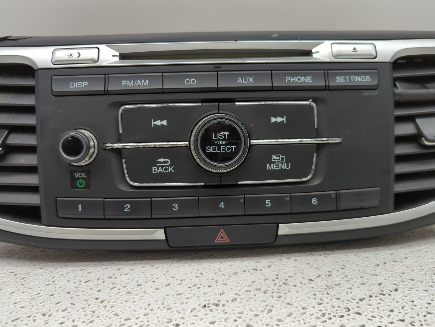 2016-2017 Honda Accord Radio AM FM Cd Player Receiver Replacement P/N:39100-T2F-A001 Fits Fits 2016 2017 OEM Used Auto Parts