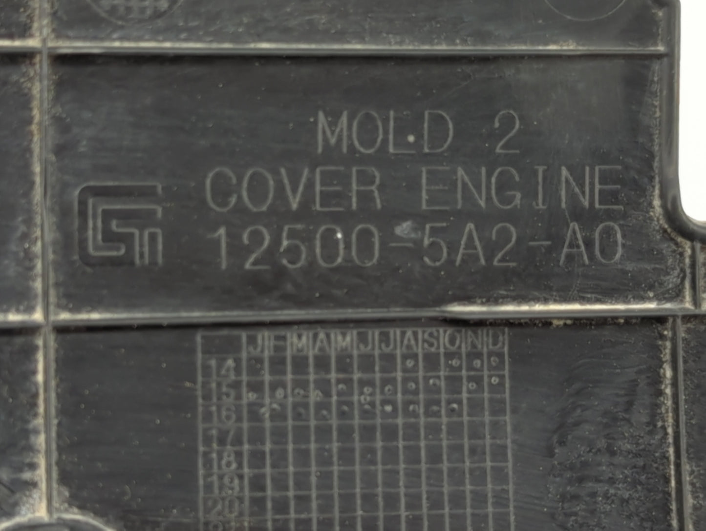2017 Honda Accord Engine Cover Black - Oemusedautoparts1.com