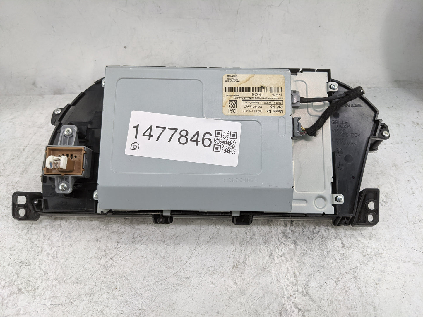 2016-2017 Honda Accord Information Display Screen 1477846 - Oemusedautoparts1.com