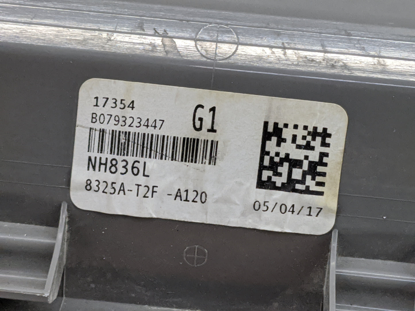 2017 Honda Accord Overhead Roof Console Tan - Oemusedautoparts1.com