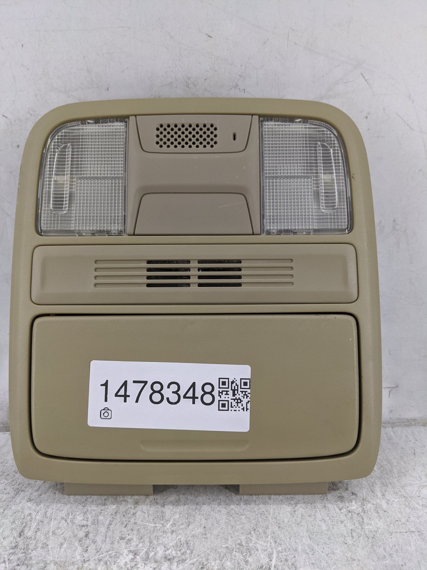 2017 Honda Accord Overhead Roof Console Tan 1478348 - Oemusedautoparts1.com