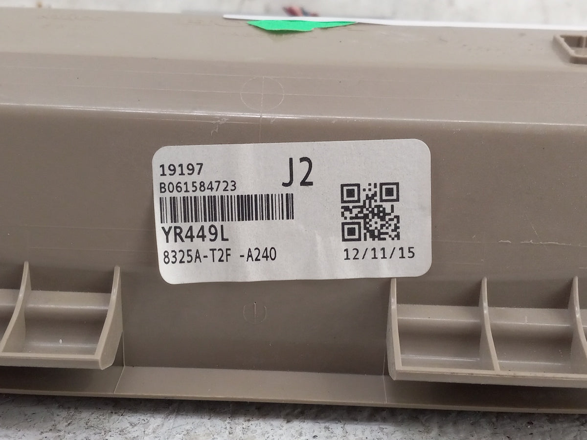 2013-2022 Honda Accord Overhead Roof Console 1516154 - Oemusedautoparts1.com