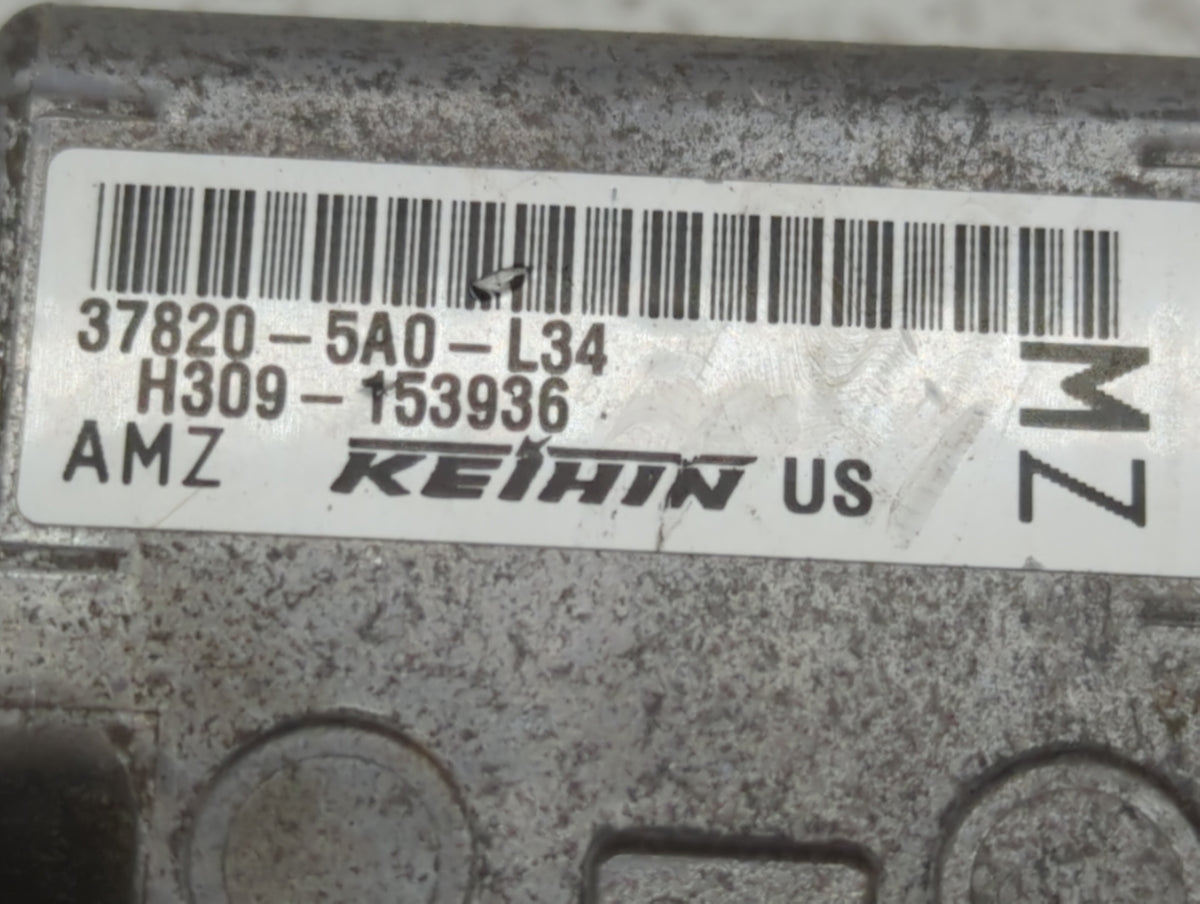 2016-2017 Honda Accord PCM Engine Control Computer ECU ECM PCU OEM P/N:37820-5A0-L34 Fits 2016 2017 OEM Used Auto Parts - Oe