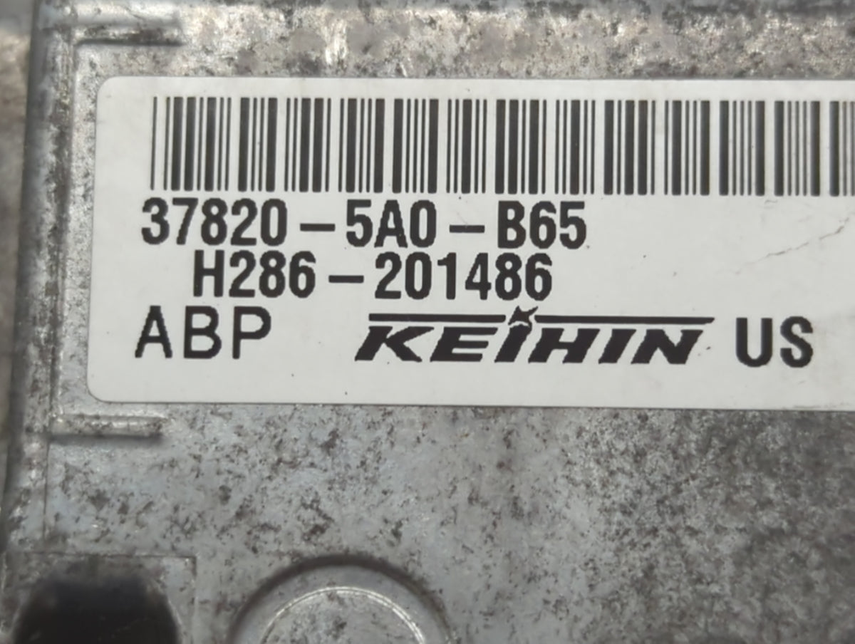 2017 Honda Accord PCM Engine Control Computer ECU ECM PCU OEM P/N:37820-5A0-B65 OEM Used Auto Parts - Oemusedautoparts1.com