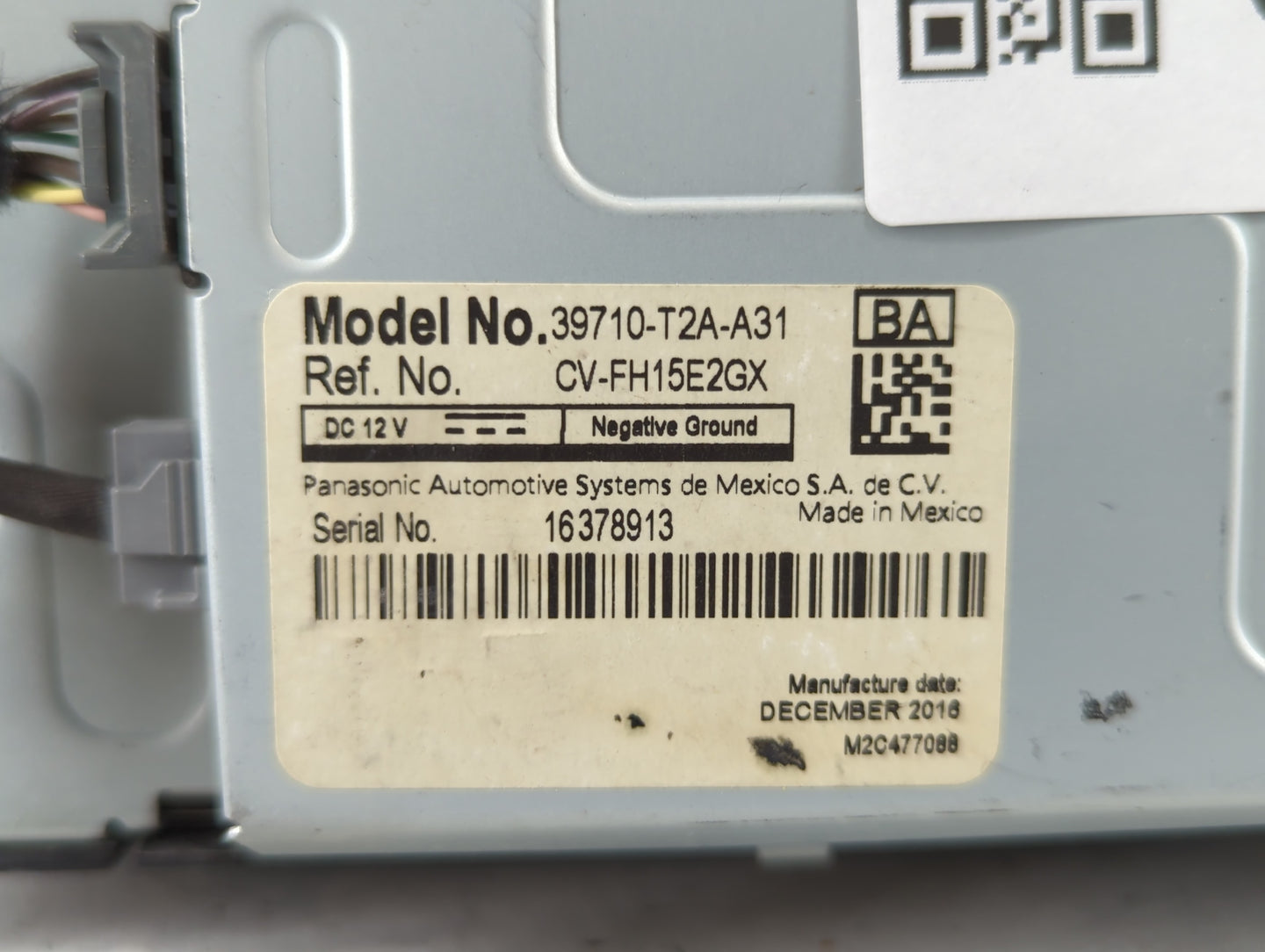 2017 Honda Accord Instrument Cluster Speedometer Gauges P/N:39710-T2A-A31 Fits OEM Used Auto Parts - Oemusedautoparts1.com