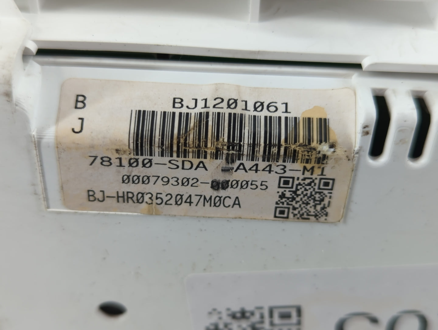 2017 Honda Accord Instrument Cluster Speedometer Gauges P/N:78100-SDA-A443-M1 BJ1201061 Fits OEM Used Auto Parts - Oemusedau