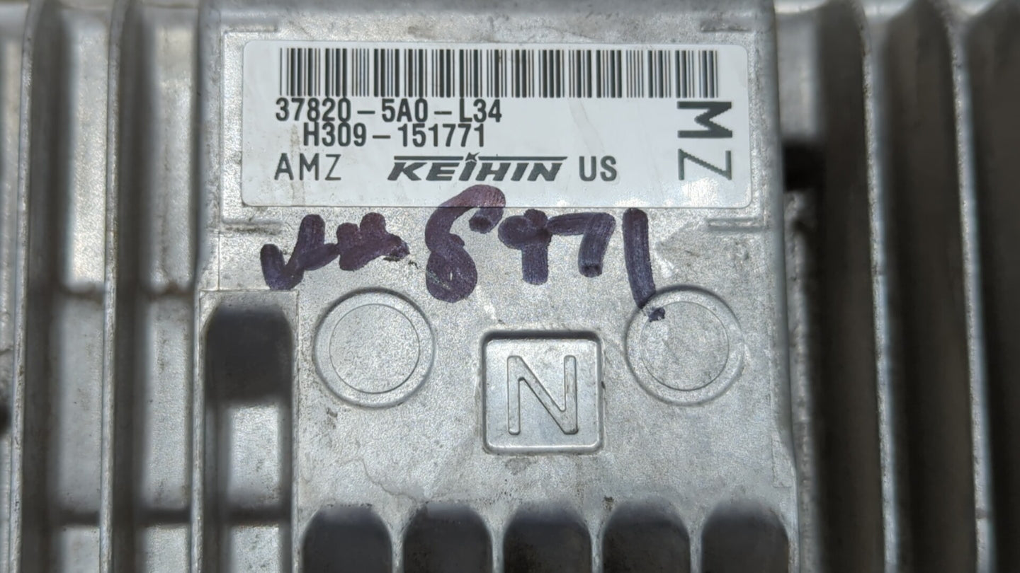 2017 Honda Accord PCM Engine Control Computer ECU ECM PCU OEM P/N:37820-5A0-L34 37820-5A0-B54, 37820-5A0-L32 Fits Fits 2016 