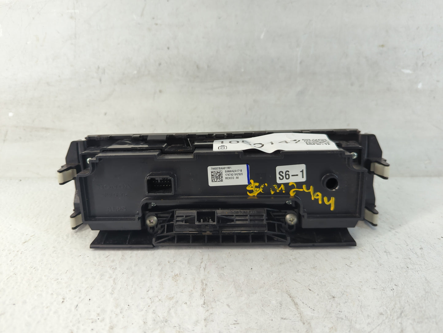 2016-2021 Honda Civic Climate Control Module Temperature AC/Heater Replacement P/N:79600TBAA611M1 Fits OEM Used Auto Parts -
