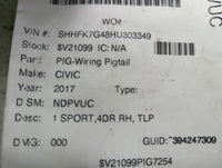 2017-2021 Honda Civic Spare Donut Tire Wheel Rim Oem - Oemusedautoparts1.com
