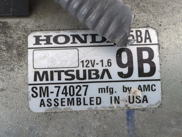 2016-2021 Honda Civic Car Starter Motor Solenoid OEM P/N:SM-74027 Fits Fits 2016 2017 2018 2019 2020 2021 OEM Used Auto Parts