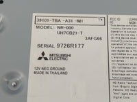 2017 Honda Civic Radio AM FM Cd Player Receiver Replacement P/N:39101-TBA-A32-M1 Fits OEM Used Auto Parts - Oemusedautoparts