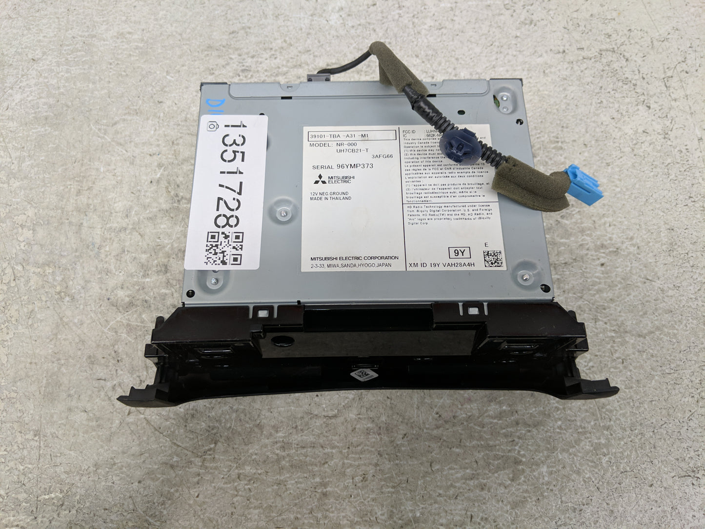 2017 Honda Civic Radio AM FM Cd Player Receiver Replacement P/N:39101-TBA-A31-M1 Fits OEM Used Auto Parts - Oemusedautoparts