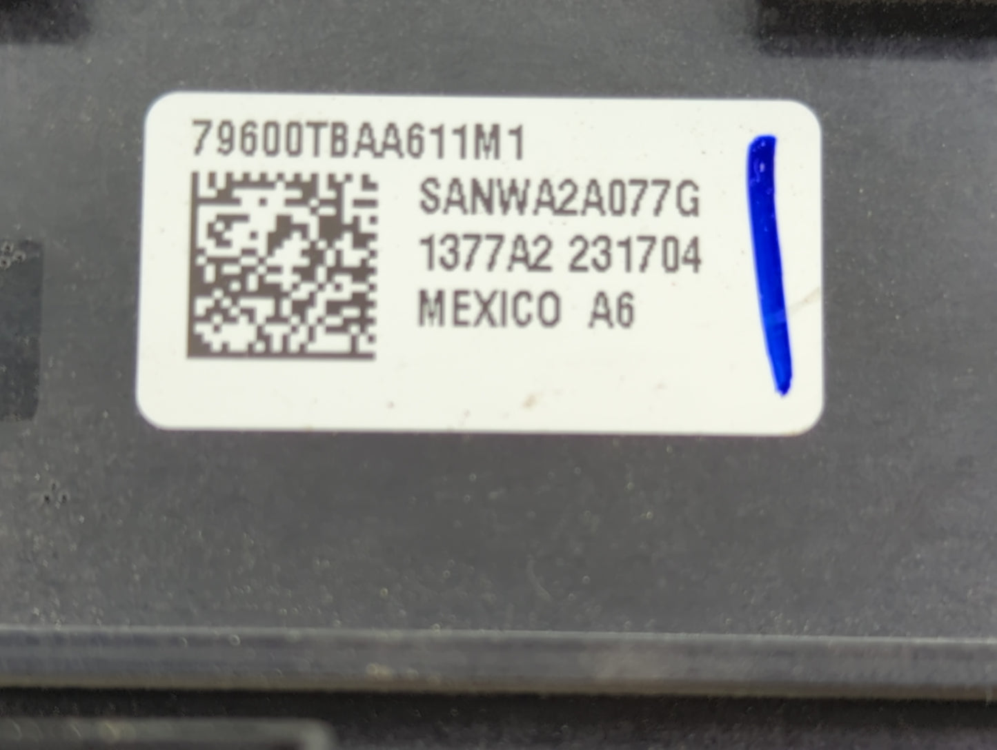 2016-2018 Honda Civic Climate Control Module Temperature AC/Heater Replacement P/N:79600TBAA611M1 Fits Fits 2016 2017 2018 O