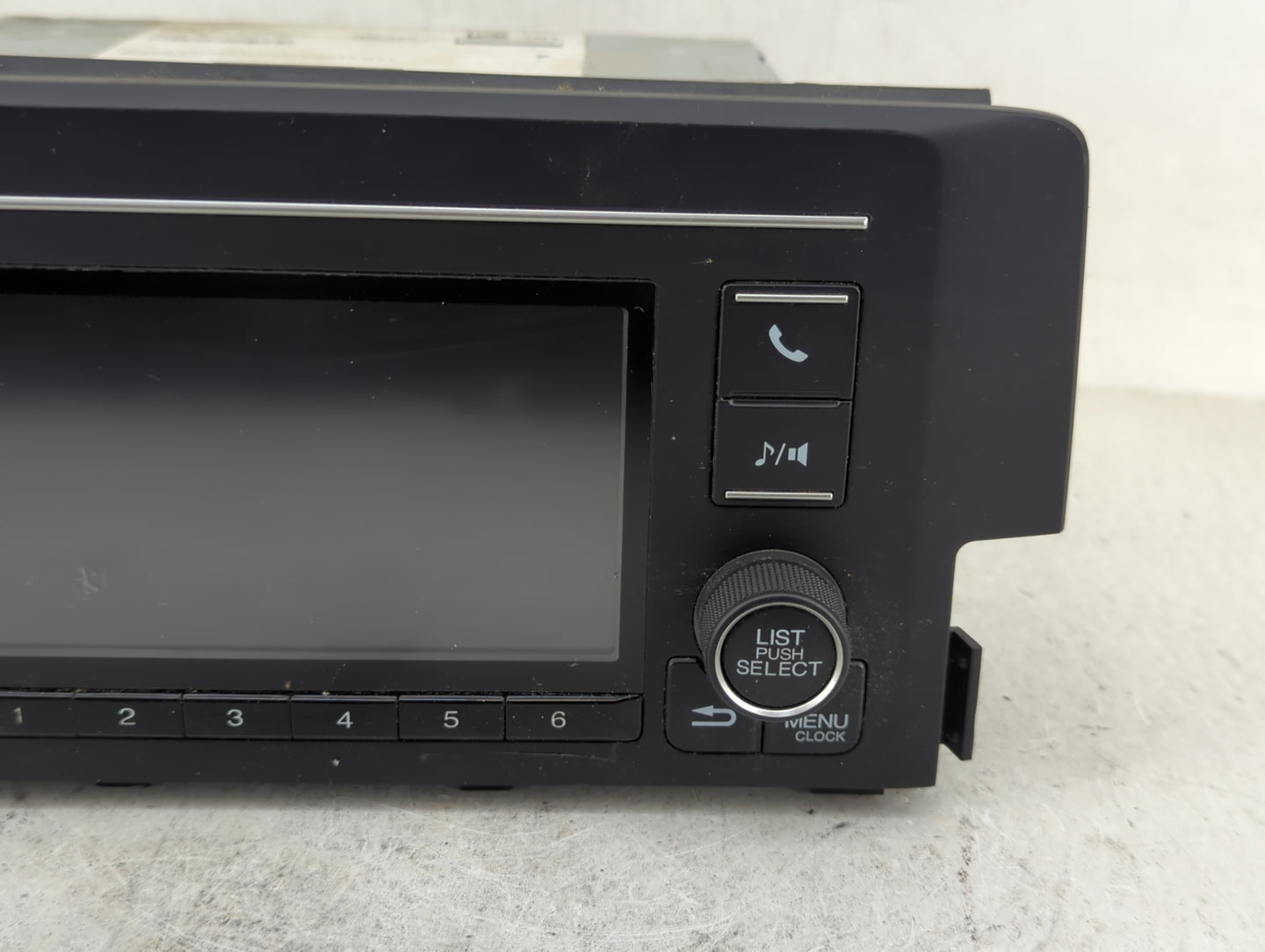 2016-2017 Honda Civic Radio AM FM Cd Player Receiver Replacement P/N:39100-TBA-A11 Fits Fits 2016 2017 OEM Used Auto Parts -