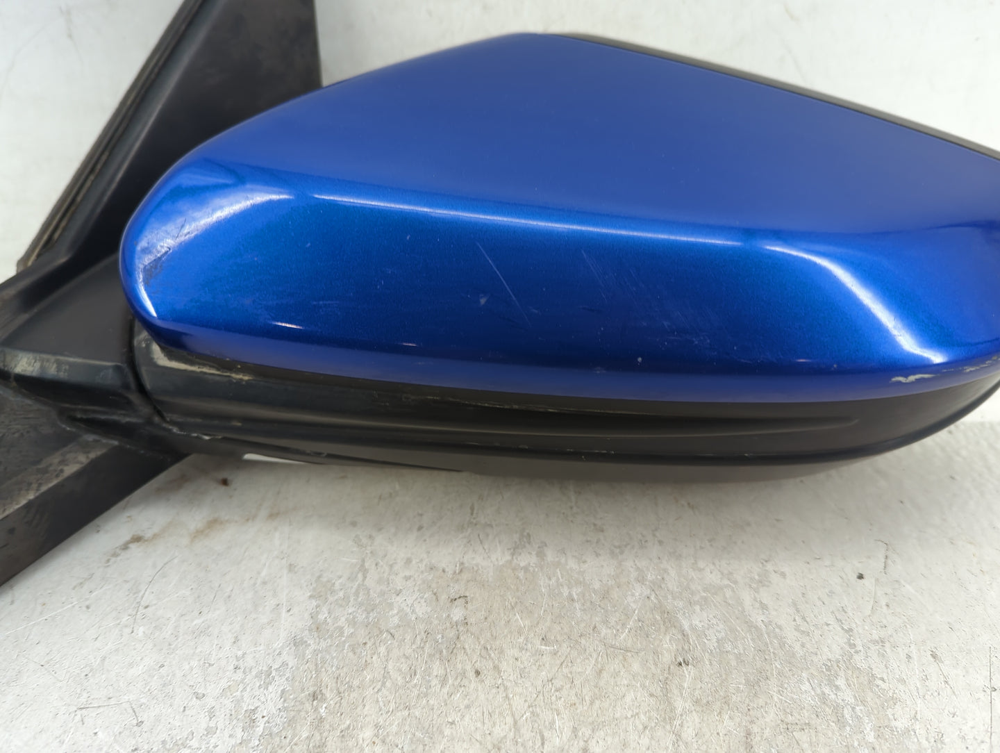 2016-2021 Honda Civic Driver Left Side View Manual Door Mirror Blue - Oemusedautoparts1.com