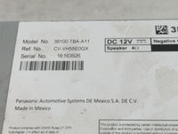 2017 Honda Civic Radio AM FM Cd Player Receiver Replacement P/N:39100-TBA-A11 CV-VH55E0GX Fits OEM Used Auto Parts - Oemused