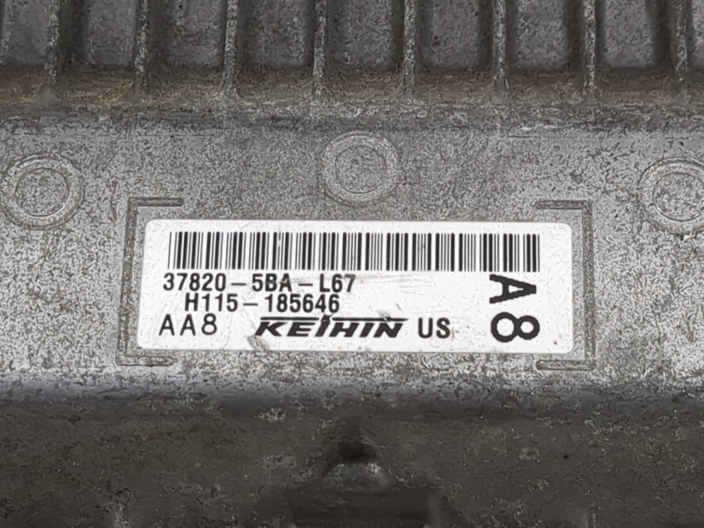 2016-2017 Honda Civic PCM Engine Control Computer ECU ECM PCU OEM P/N:37820-5BA-L67 Fits Fits 2016 2017 OEM Used Auto Parts 