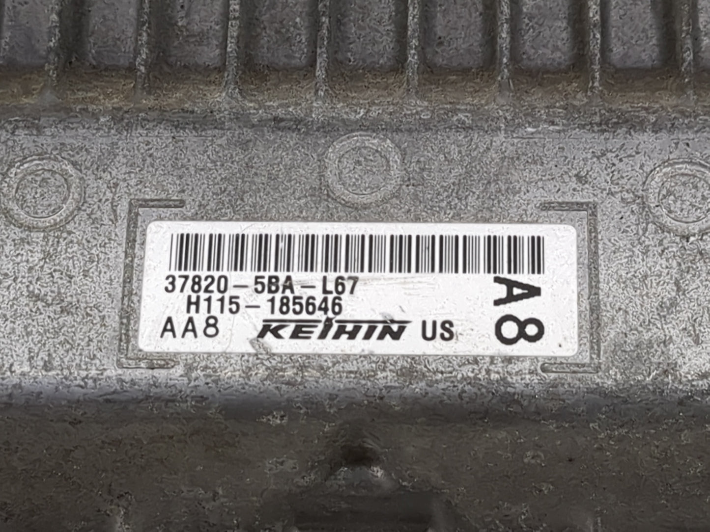 2016-2017 Honda Civic PCM Engine Control Computer ECU ECM PCU OEM P/N:37820-5BA-L67 Fits Fits 2016 2017 OEM Used Auto Parts 