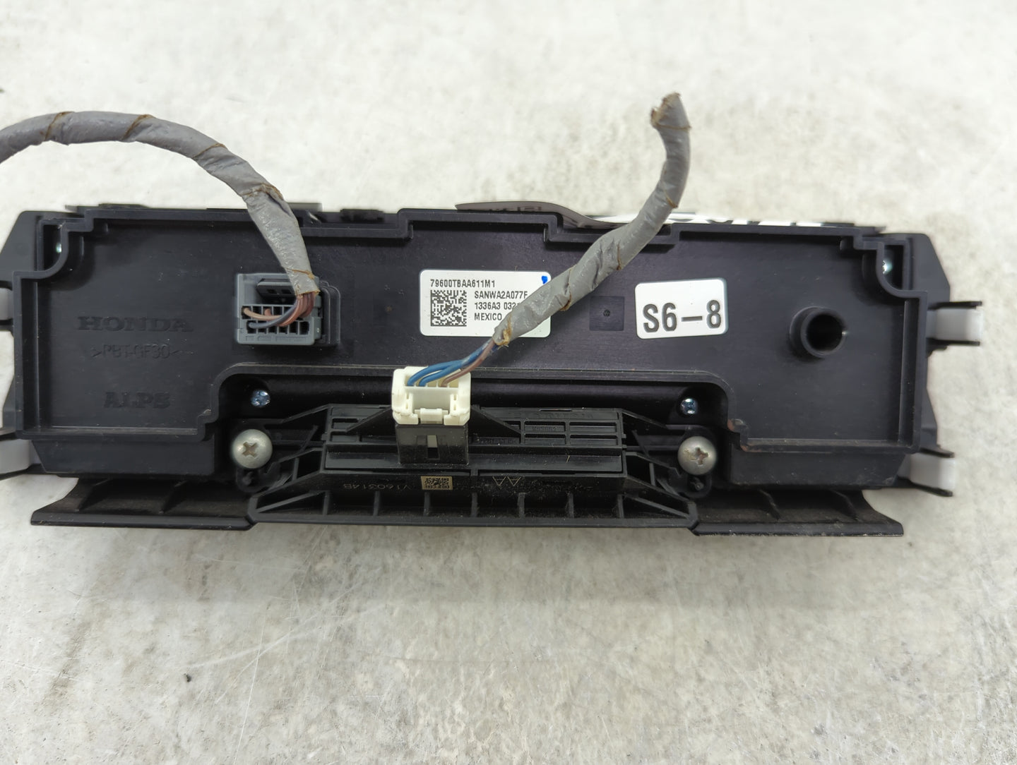 2016-2018 Honda Civic Climate Control Module Temperature AC/Heater Replacement P/N:79600TBAA611M1 SANWA2A077G Fits OEM Used 
