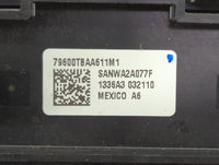 2016-2018 Honda Civic Climate Control Module Temperature AC/Heater Replacement P/N:79600TBAA611M1 SANWA2A077G Fits OEM Used 