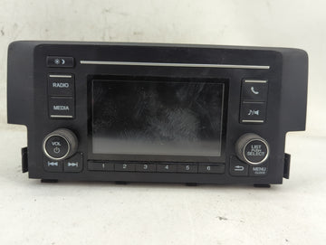 2017 Honda Civic Radio AM FM Cd Player Receiver Replacement Fits OEM Used Auto Parts