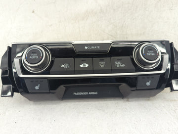 2016-2018 Honda Civic Climate Control Module Temperature AC/Heater Replacement P/N:79600TBAA611M1 SANWA2A077G Fits OEM Used 