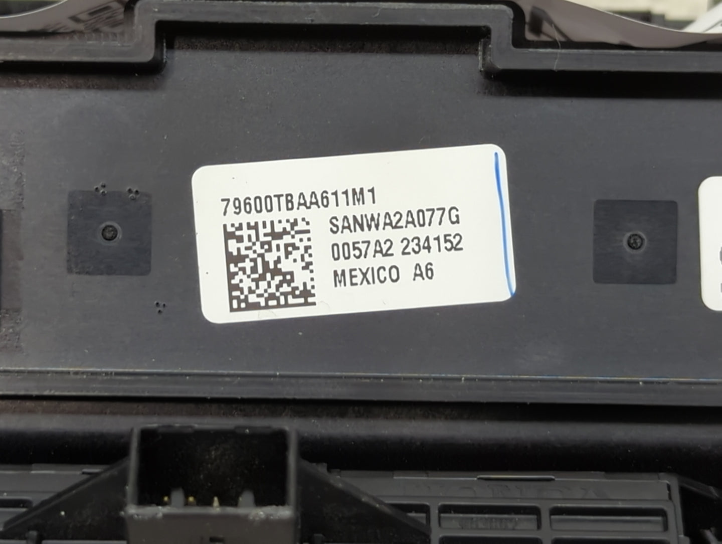 2016-2018 Honda Civic Climate Control Module Temperature AC/Heater Replacement P/N:79600TBAA611M1 SANWA2A077G Fits OEM Used 
