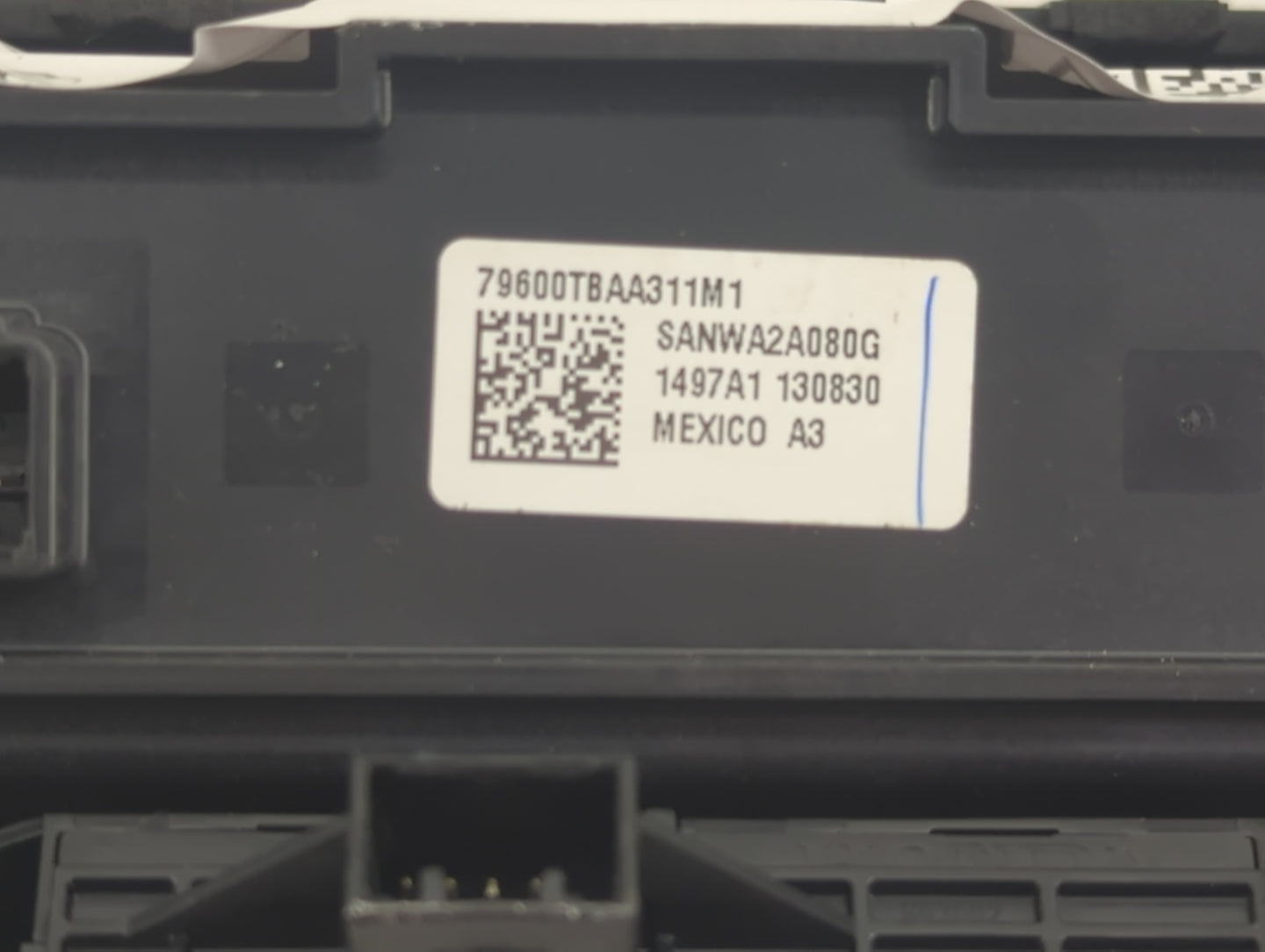 2016-2021 Honda Civic Climate Control Module Temperature AC/Heater Replacement P/N:79600TBAA311M1 SANWA2A080G Fits OEM Used 