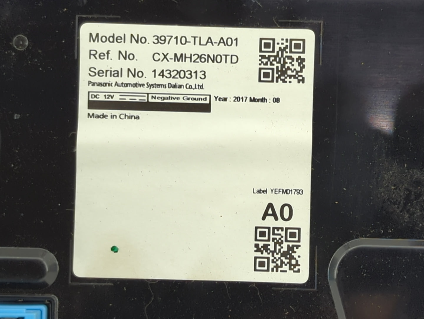 2016-2018 Honda Civic Information Display Screen 1464264 - Oemusedautoparts1.com