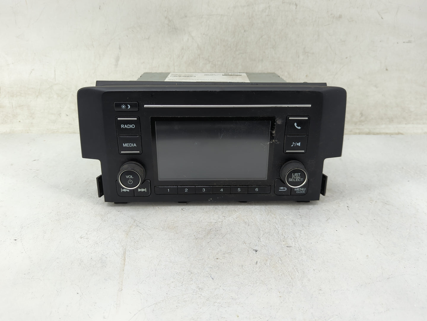 2016-2017 Honda Civic Radio AM FM Cd Player Receiver Replacement P/N:39100-TBA-A11 CV-VH55E1GX Fits Fits 2016 2017 OEM Used 